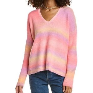 Lilly Pulitzer Chiya Yummy Melon Pastel Spacedye Sweater Size Small